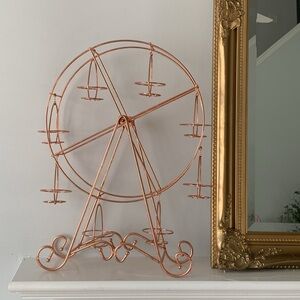 Cupcake holder rose‎ gold tea party home decor candle holder Ferris Wheel